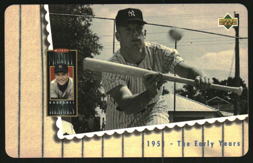 1994 Upper Deck Mantle Phone Cards #2 Mickey Mantle/1951: The Early Years