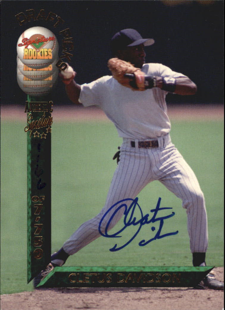 1994 Signature Rookies Draft Picks Signatures #37 Cletus Davidson