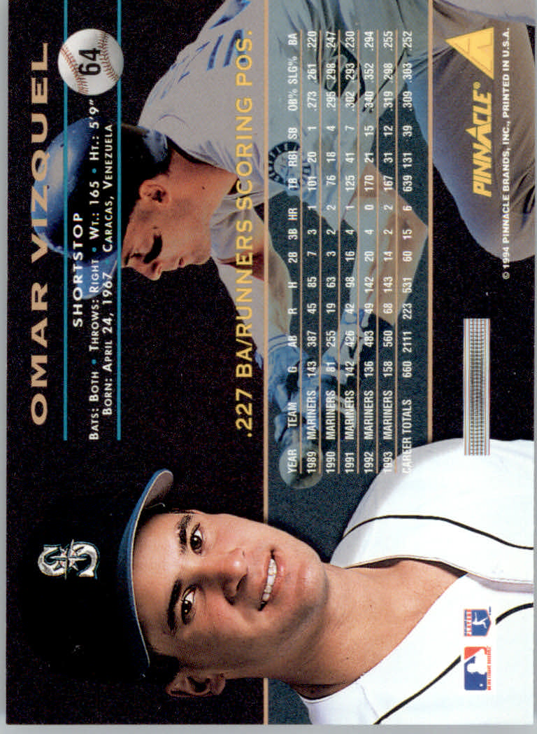 1994 Pinnacle Baseball "Artist's Proofs" Parallel Cards - Picture 11 of 61