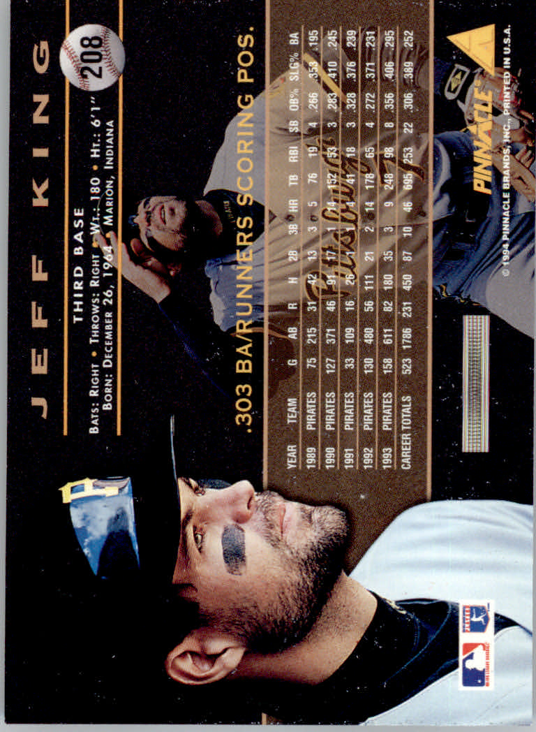 1994 Pinnacle Baseball "Artist's Proofs" Parallel Cards - Picture 25 of 61