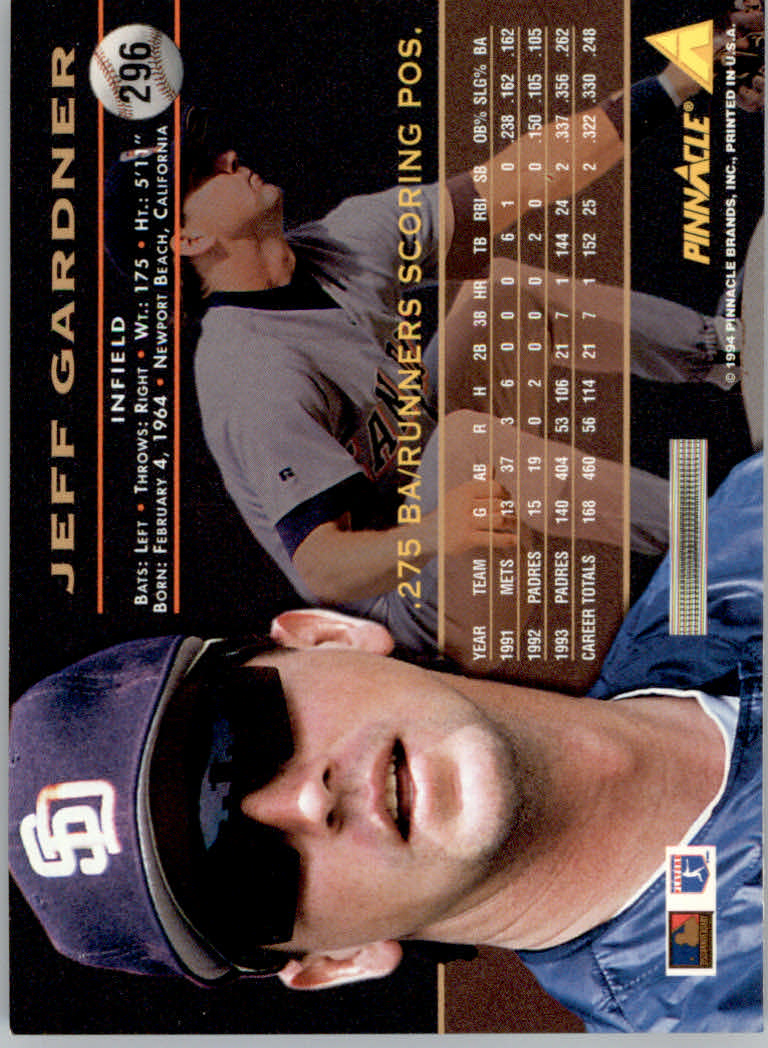 1994 Pinnacle Baseball "Artist's Proofs" Parallel Cards - Picture 35 of 61