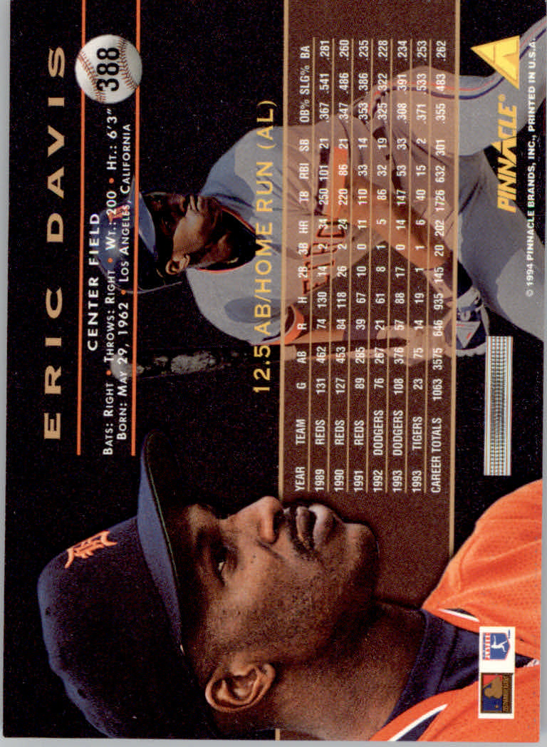 1994 Pinnacle Baseball "Artist's Proofs" Parallel Cards - Picture 43 of 61