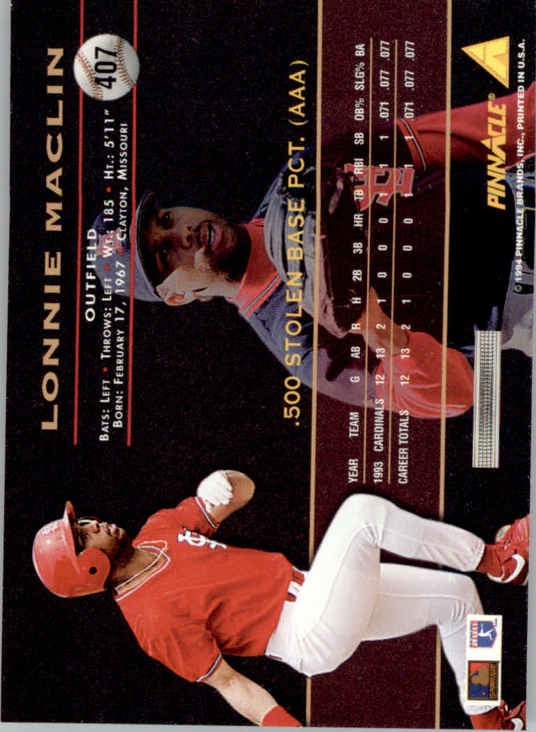 1994 Pinnacle Baseball "Artist's Proofs" Parallel Cards - Picture 47 of 61