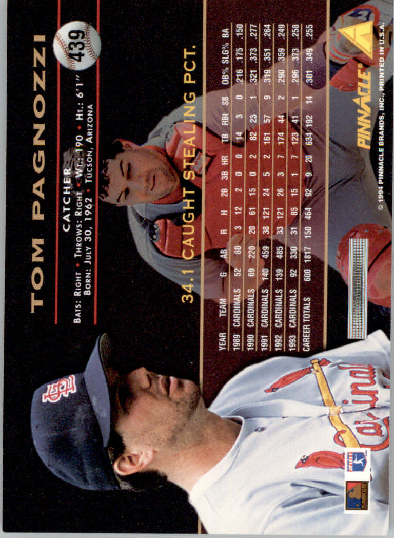 1994 Pinnacle Baseball "Artist's Proofs" Parallel Cards - Picture 51 of 61