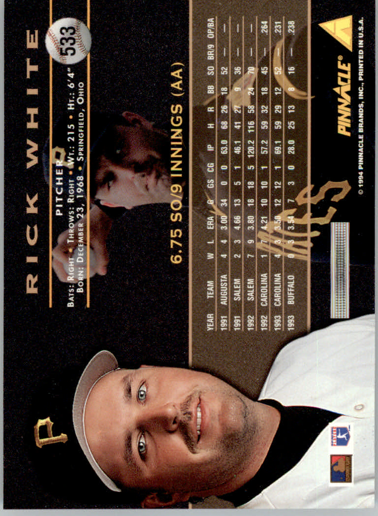1994 Pinnacle Baseball "Artist's Proofs" Parallel Cards - Picture 59 of 61