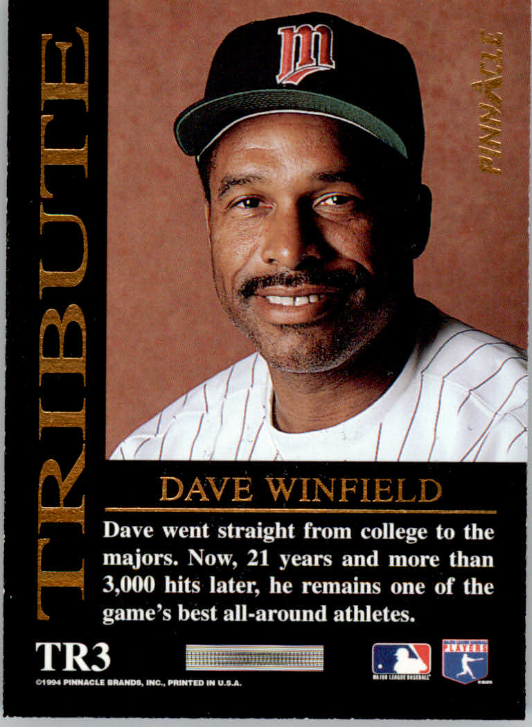 1994 Pinnacle Baseball "Tribute" Einsatzkarten - Bild 5 von 25