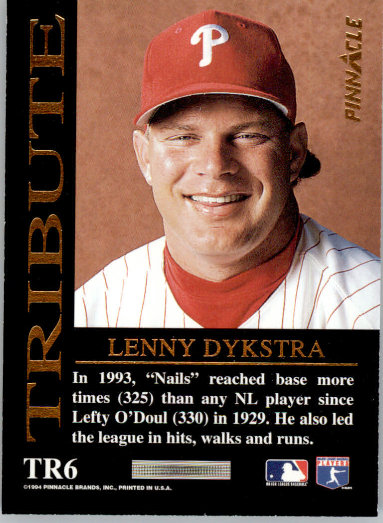 1994 Pinnacle Baseball "Tribute" Einsatzkarten - Bild 7 von 25