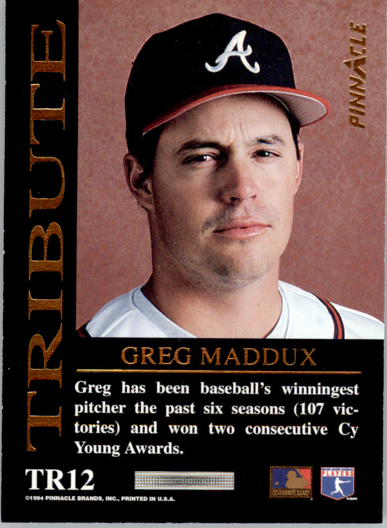 1994 Pinnacle Baseball "Tribute" Einsatzkarten - Bild 15 von 25