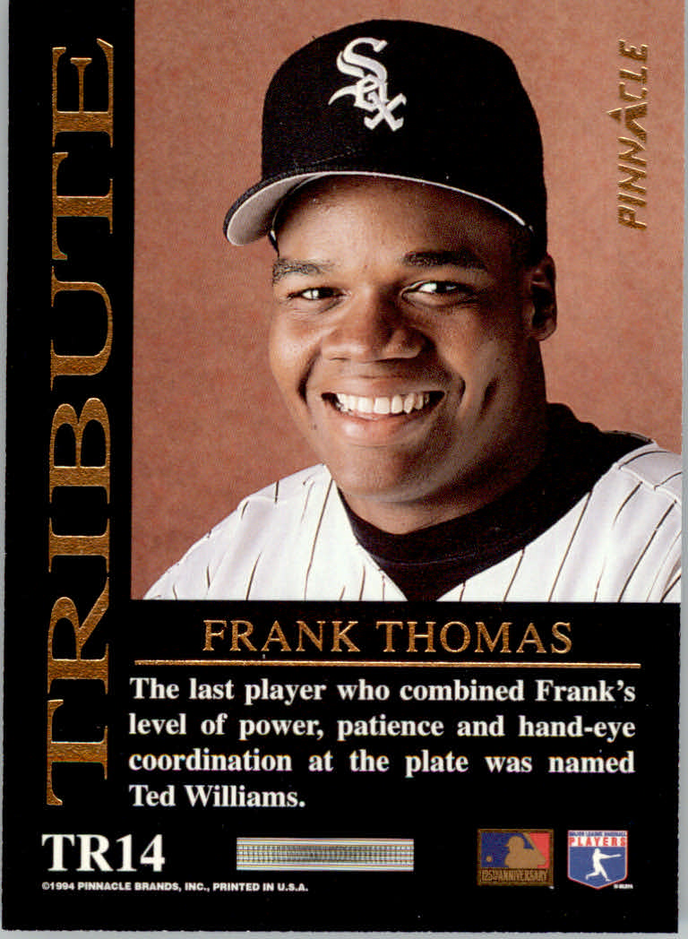 1994 Pinnacle Baseball "Tribute" Einsatzkarten - Bild 17 von 25