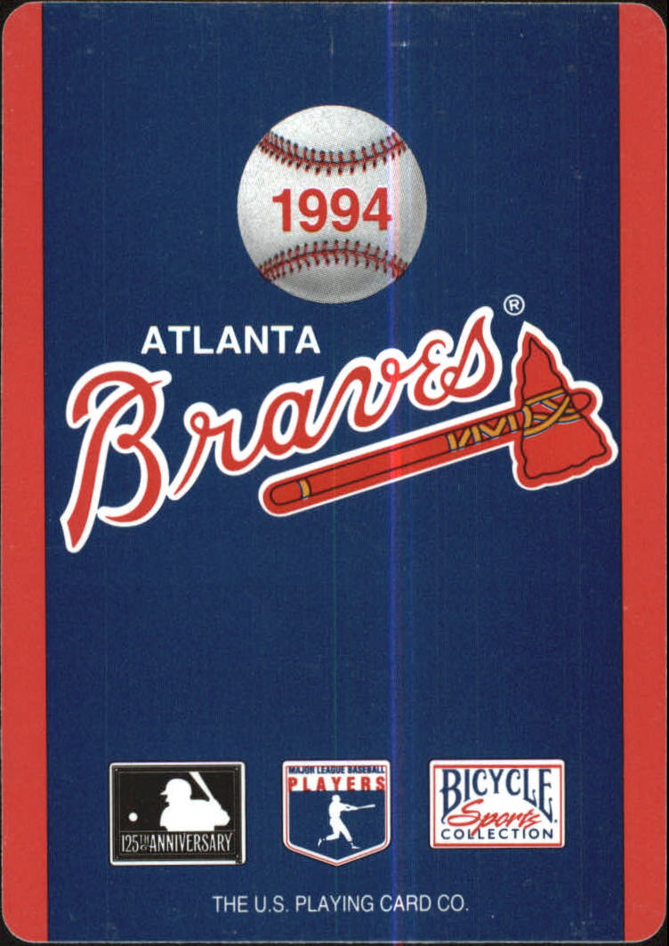 1994 U.S. Playing Card Bicycle Atlanta Braves - Box Set [Base] #7S