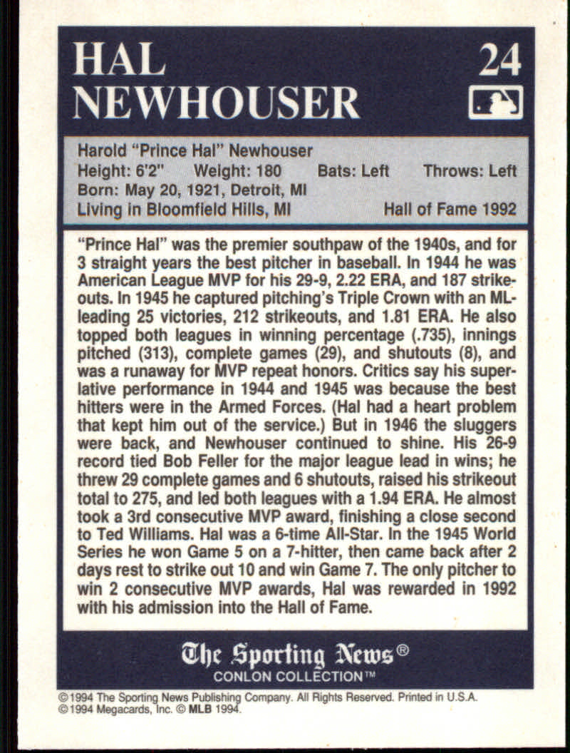 1994 Conlon TSN Baseball "Color Inserts" Cards - Picture 3 of 17