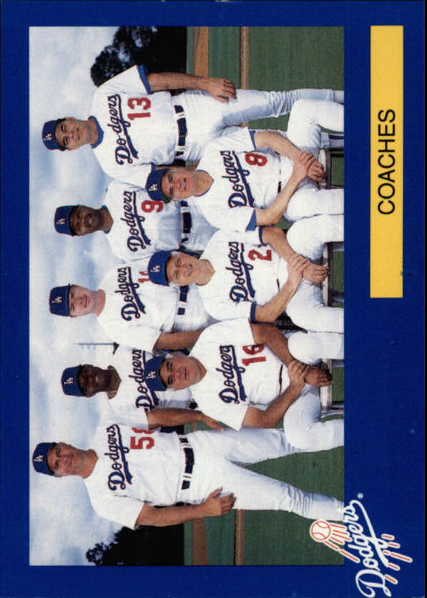 1994 Dodgers Police #30 Coaches/Mark Cresse/Manny Mota/Bill Russell/Re
