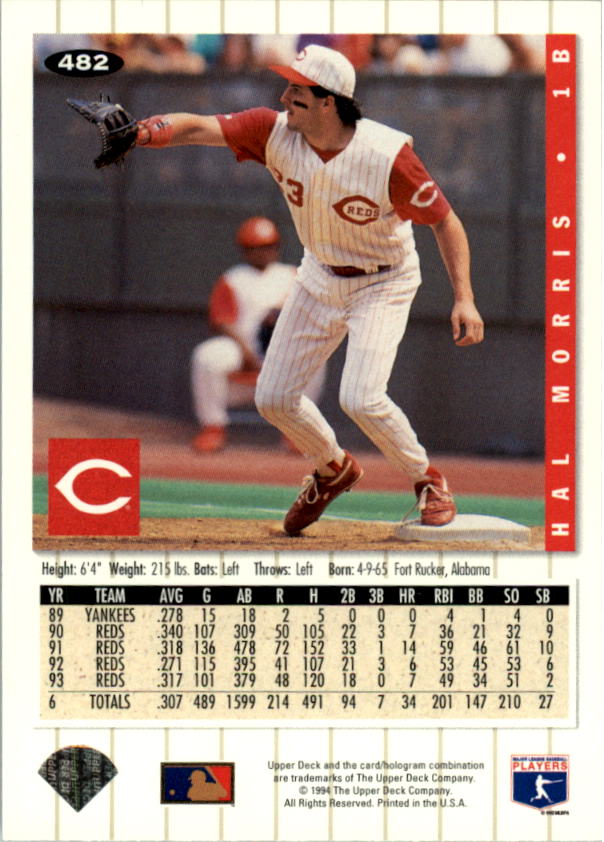 Hal Morris autographed baseball card (New York Yankees) 1989 Donruss #545