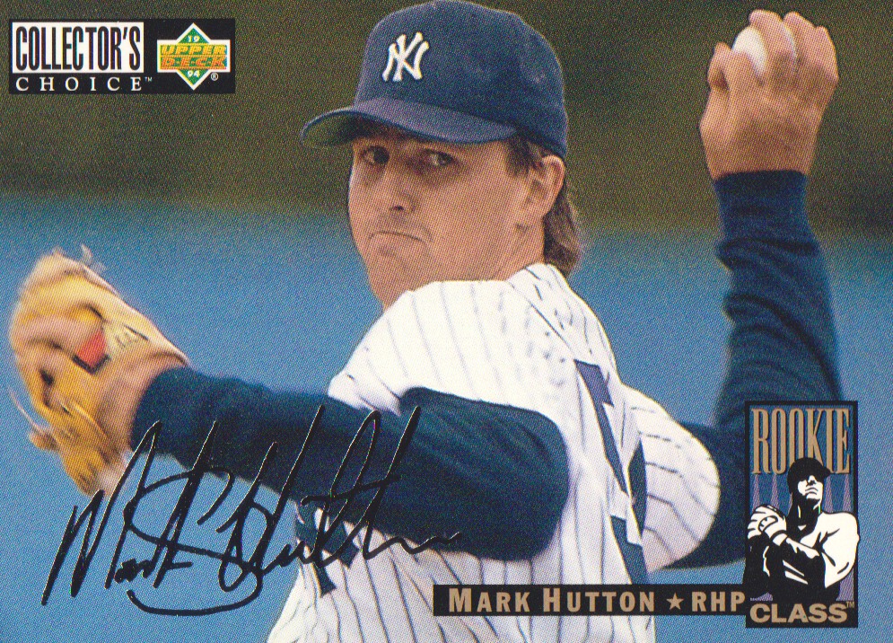 1994 Collector's Choice Silver Signature #11 Mark Hutton
