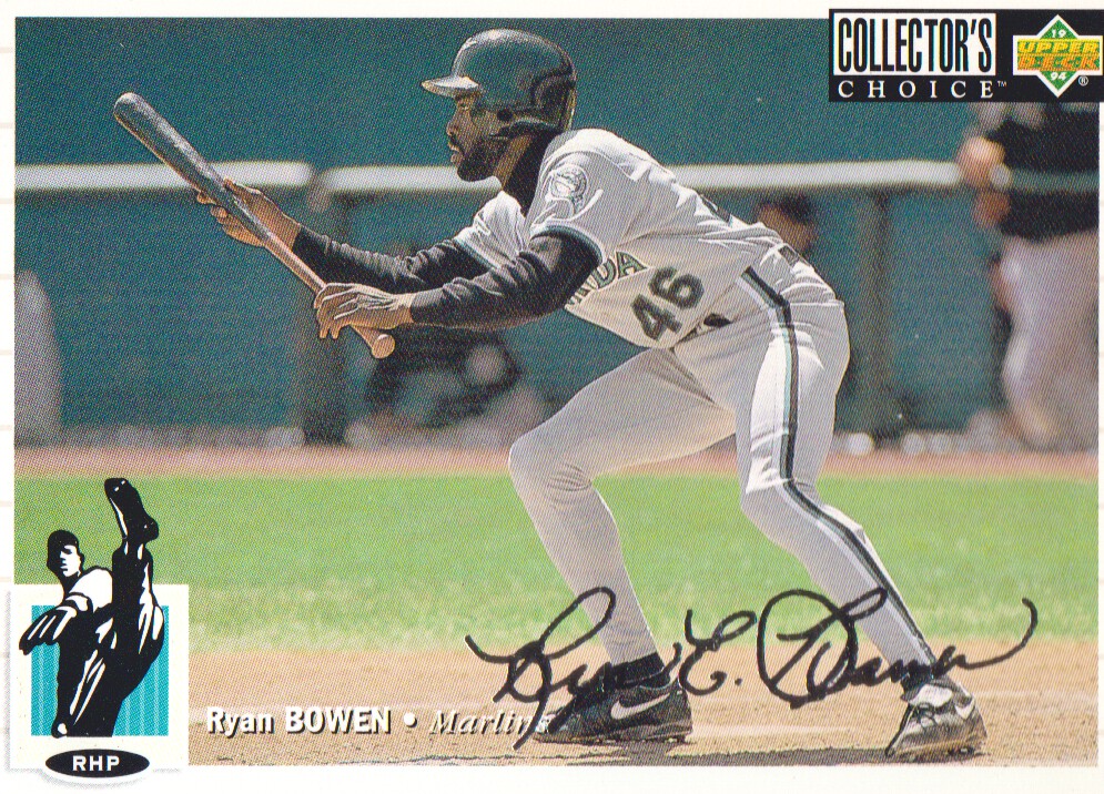 1994 Collector's Choice Silver Signature #63 Ryan Bowen