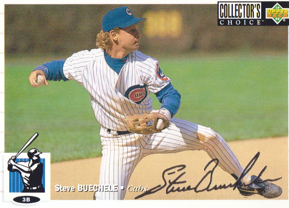 1994 Collector's Choice Silver Signature #66 Steve Buechele