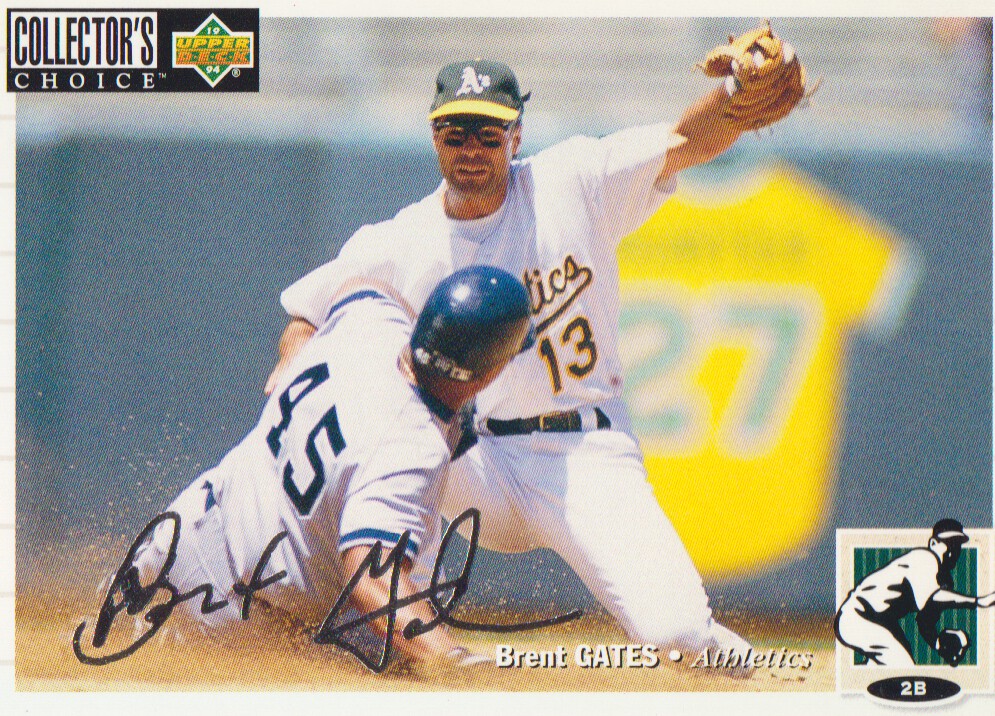 1994 Collector's Choice Silver Signature #107 Brent Gates