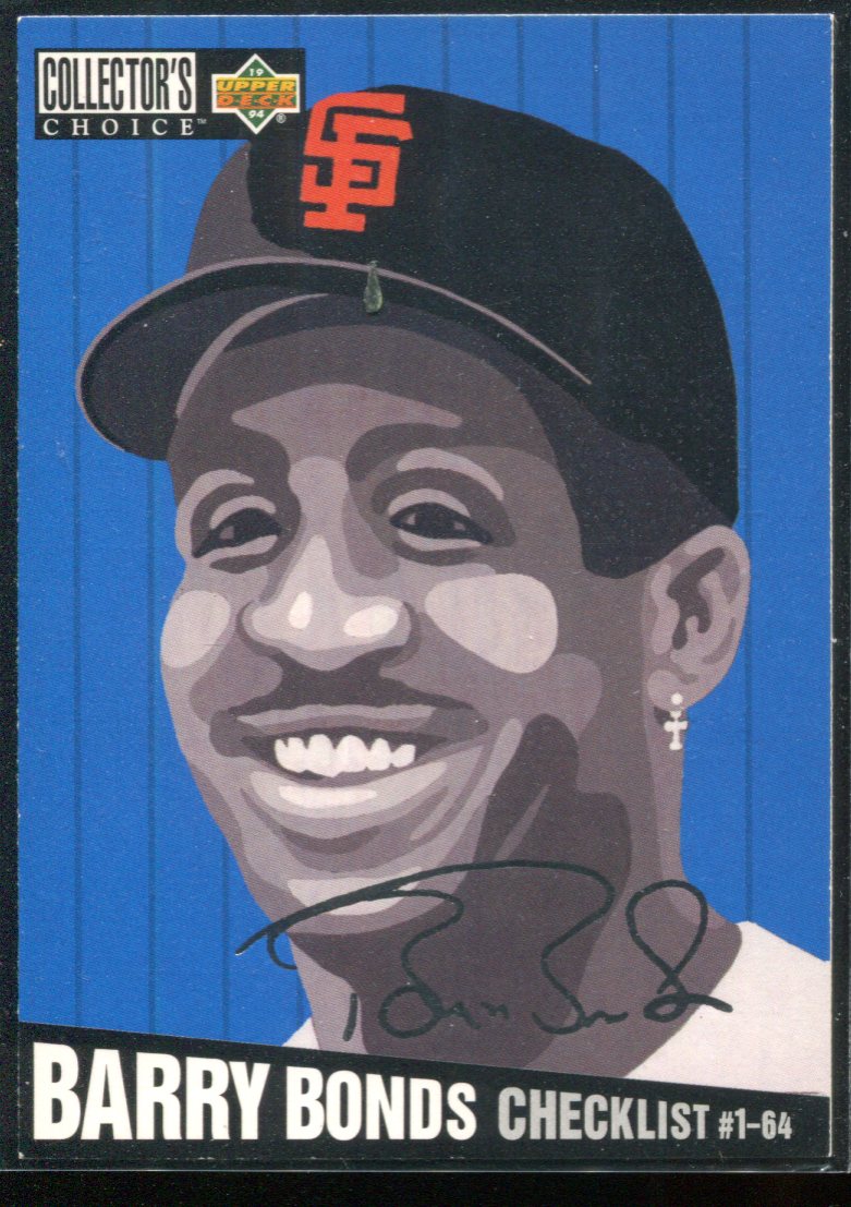 1994 Collector's Choice Silver Signature #316 Barry Bonds CL