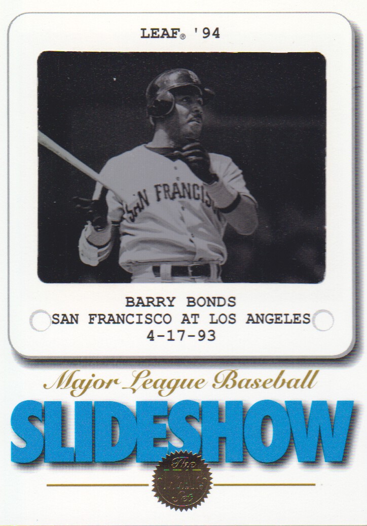 1994 Leaf Slideshow #6 Barry Bonds