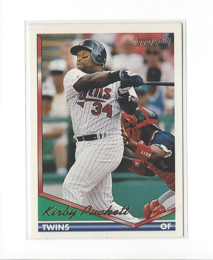 KIRBY PUCKETT 1986 Topps 329 Baseball Card Minnesota Twins 