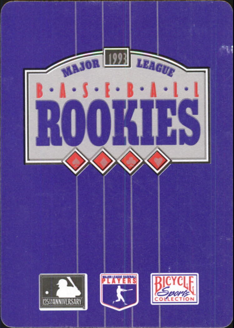 1994 U.S. Playing Cards Rookies Baseball Card 1D Chuck