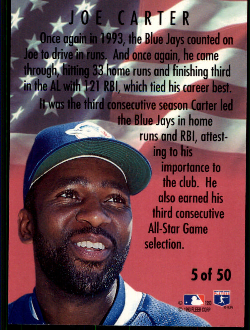 1994 Fleer Baseball "All-Stars" Insert Cards - Picture 11 of 75