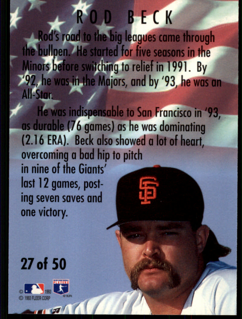 1994 Fleer Baseball "All-Stars" Insert Cards - Picture 38 of 75