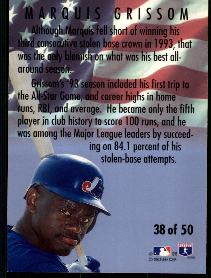 1994 Fleer Baseball "All-Stars" Insert Cards - Picture 53 of 75