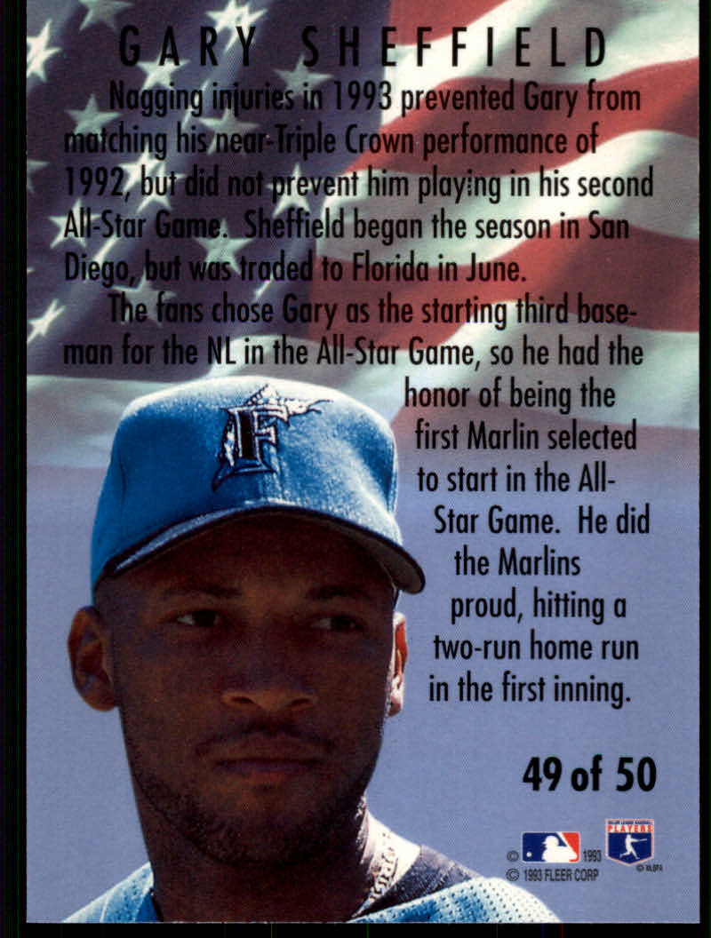 1994 Fleer Baseball "All-Stars" Insert Cards - Picture 73 of 75