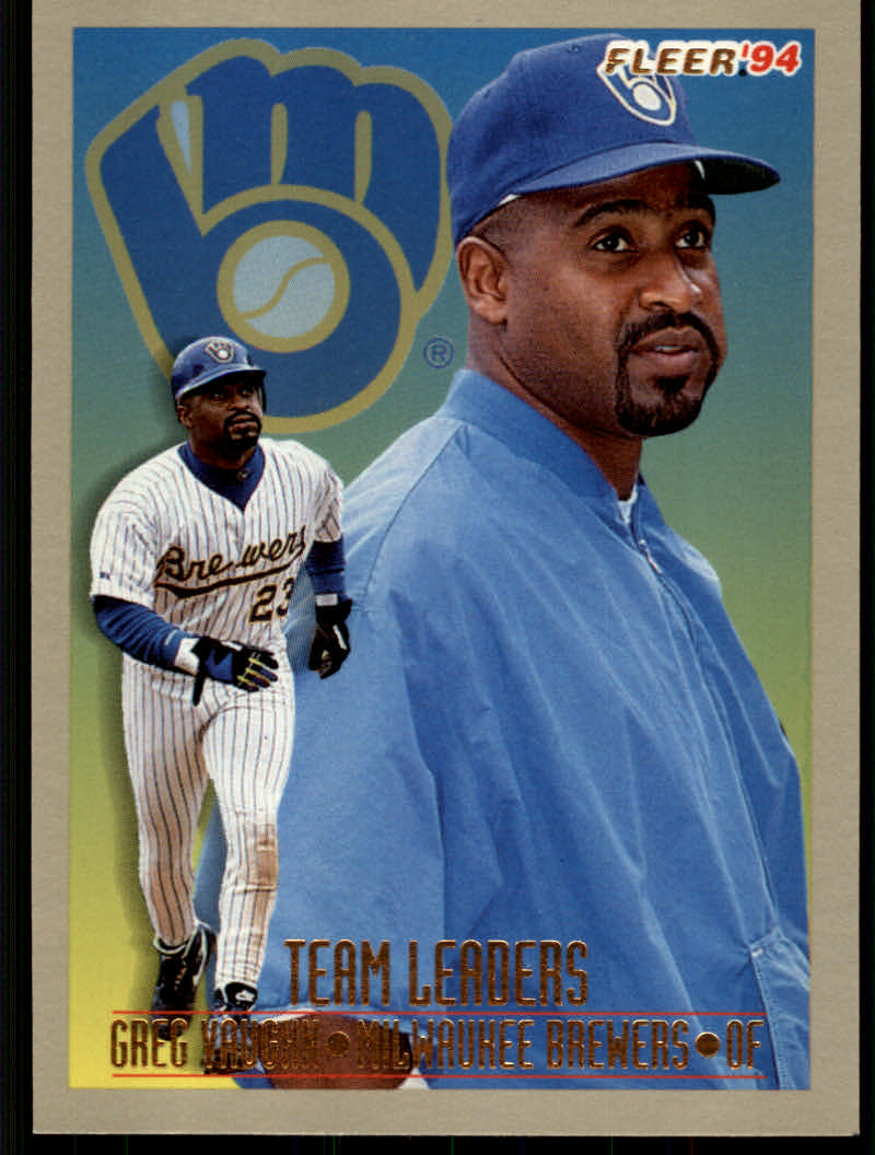 1994 Fleer Baseball "Team Leaders" Insert Cards - Picture 16 of 48