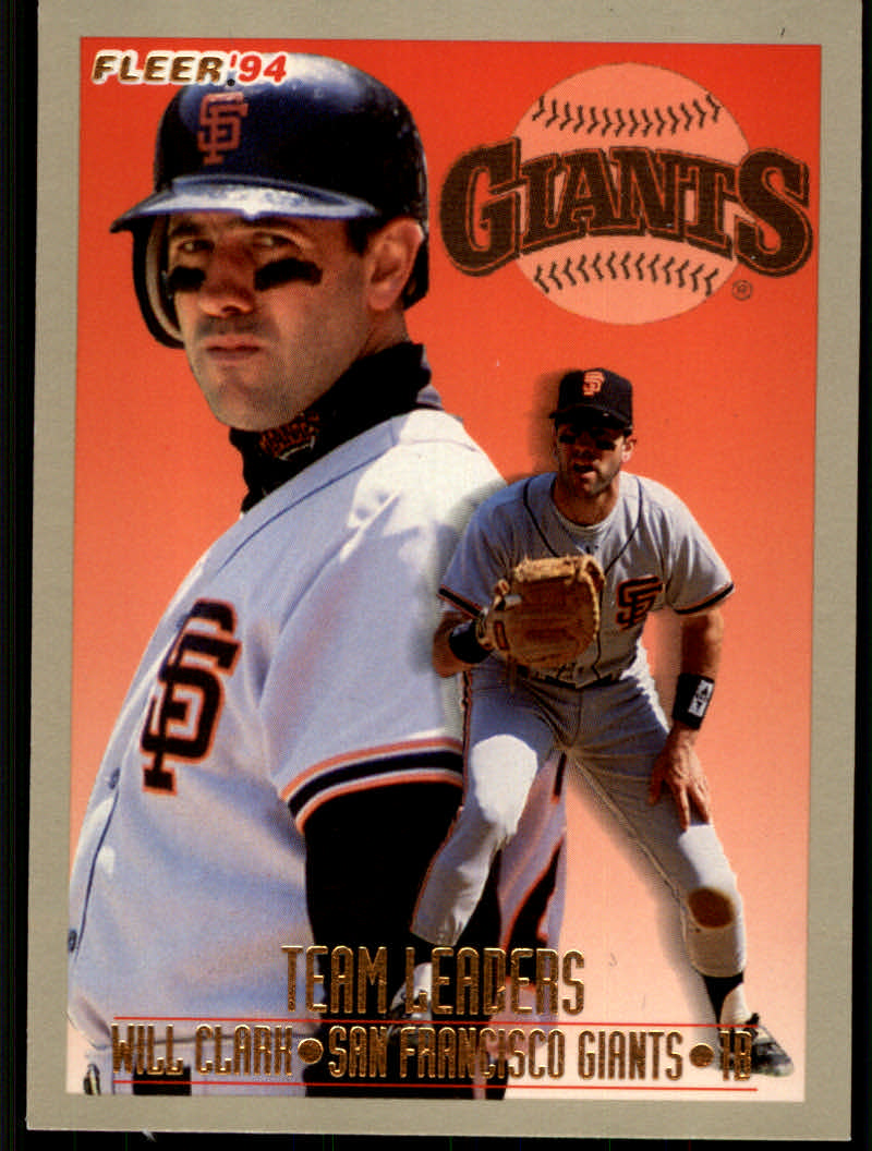 1994 Fleer Baseball "Team Leaders" Insert Cards - Picture 47 of 48