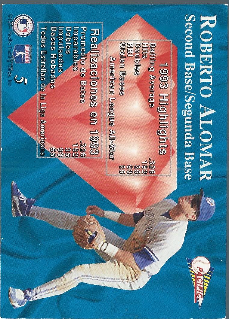 1994 Pacific Silver Prisms Circular #21 Charlie Hayes back image