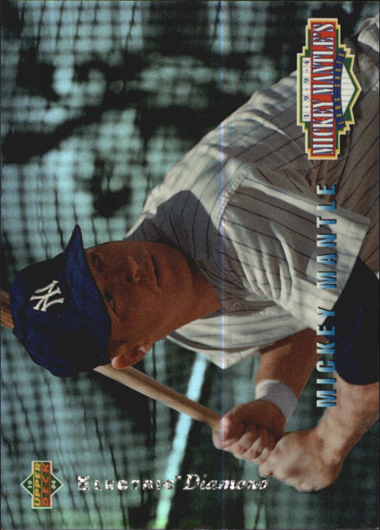 1994 Upper Deck Mantle's Long Shots Electric Diamond #MM21 Mickey Mantle