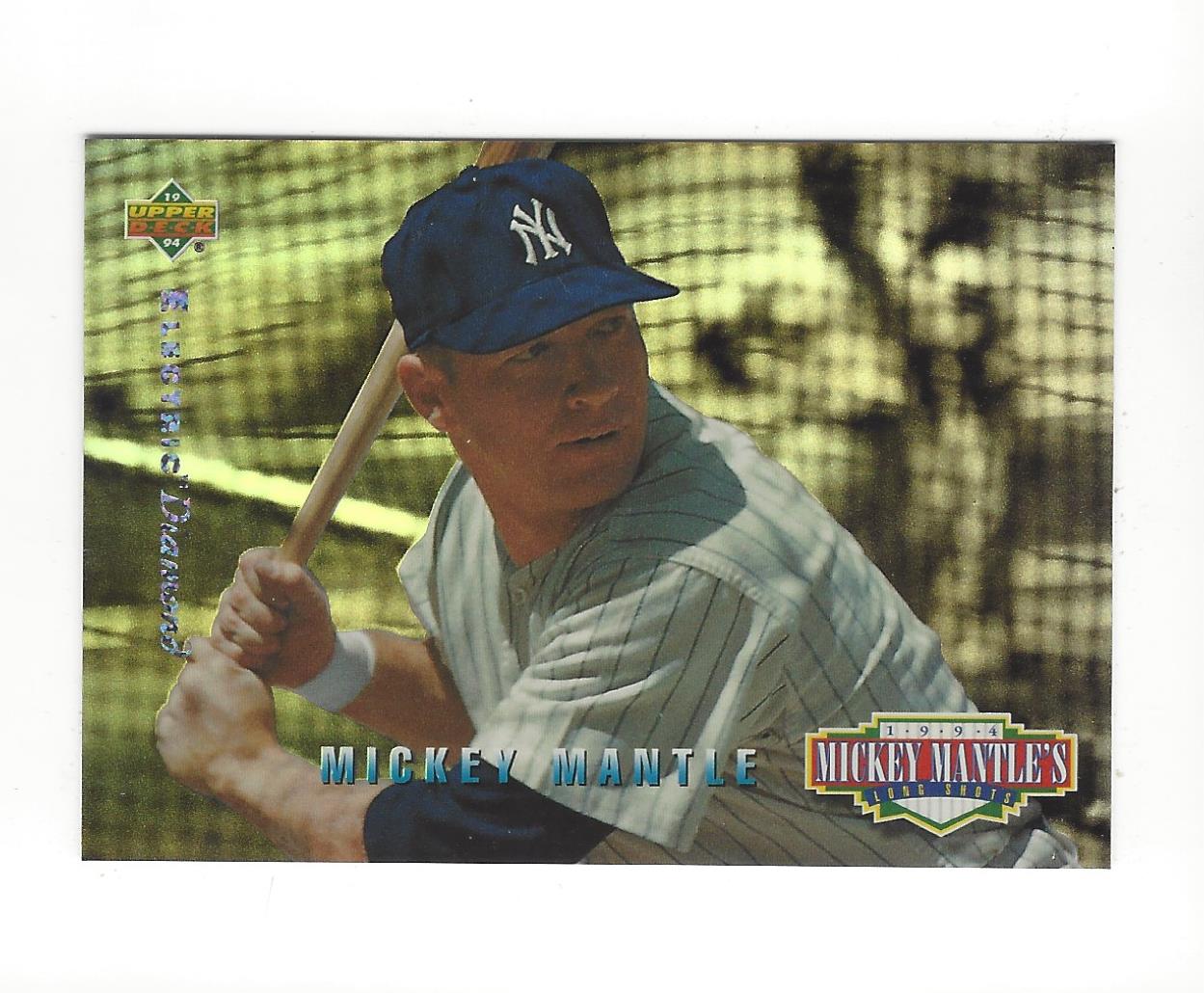 1994 Upper Deck Mantle's Long Shots Electric Diamond #MM21 Mickey Mantle