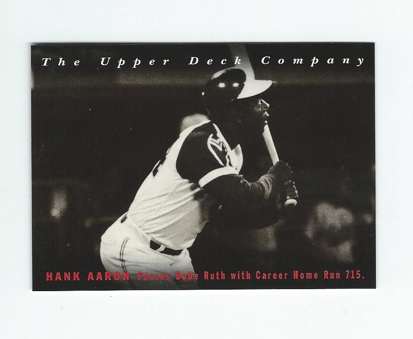 1994 Upper Deck All-Time Heroes #5 Hank Aaron OW