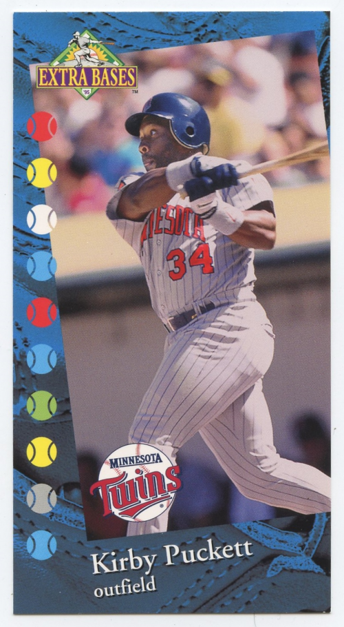 1995 Fleer Extra Bases Game Test Samples #24 Kirby Puckett