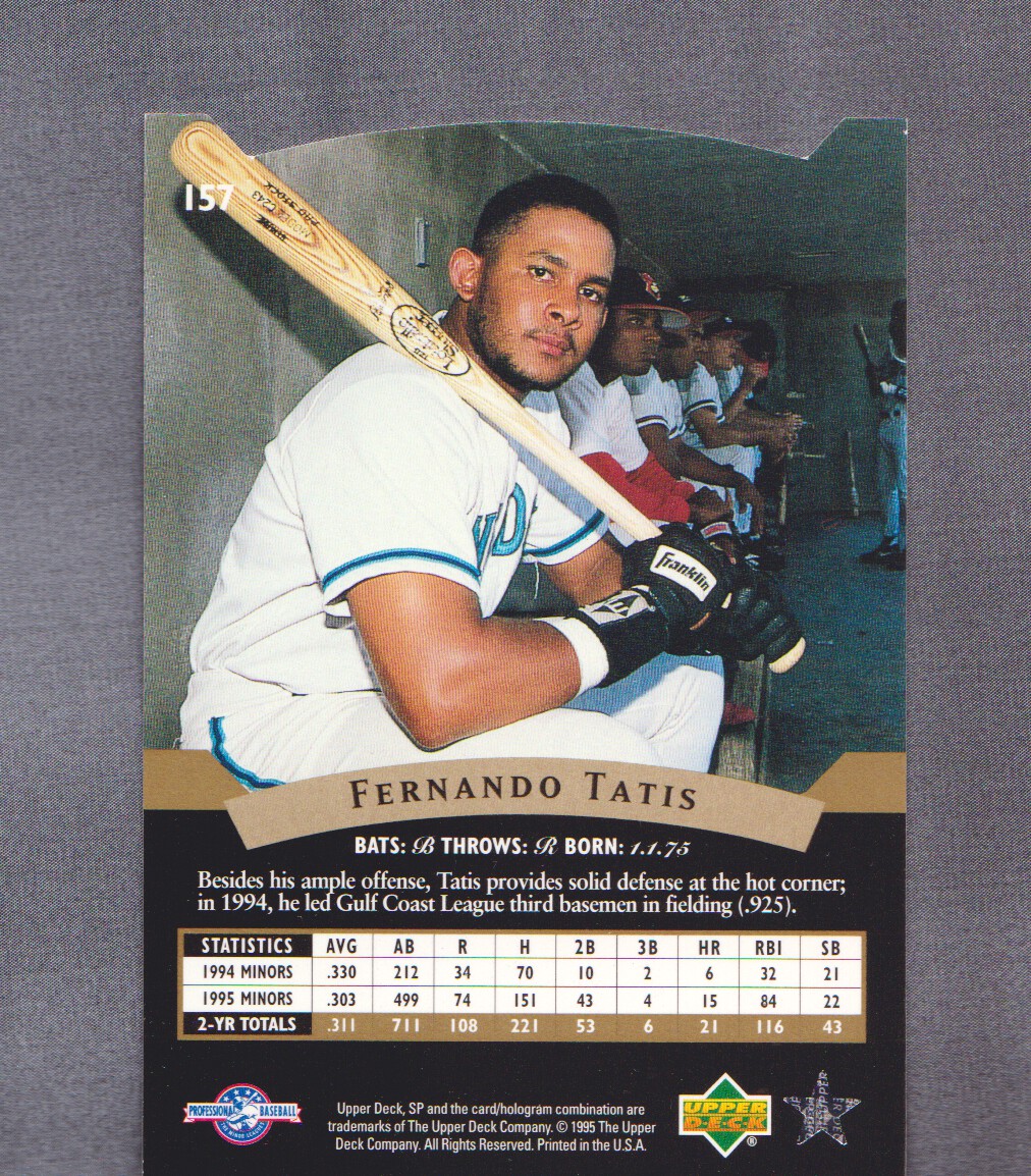1995 SP Top Prospects #157 Fernando Tatis back image