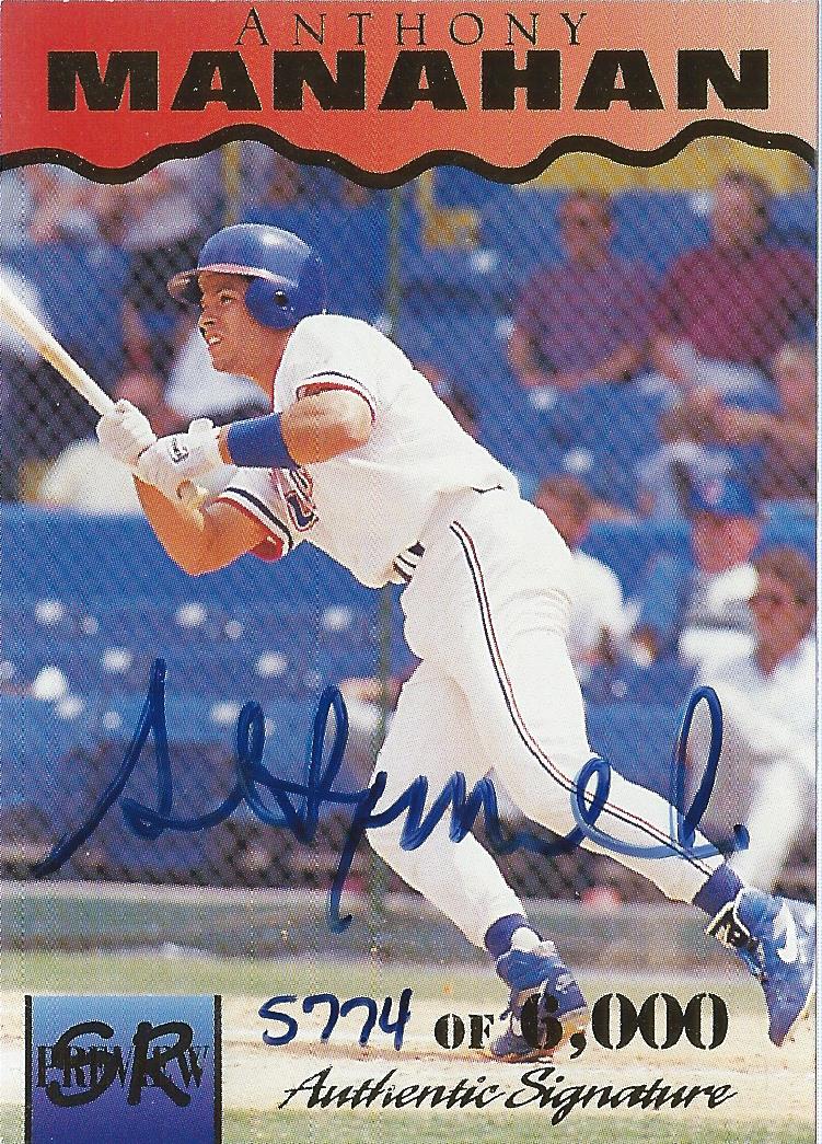 1995 Signature Rookies Previews Signatures #18 Anthony Manahan
