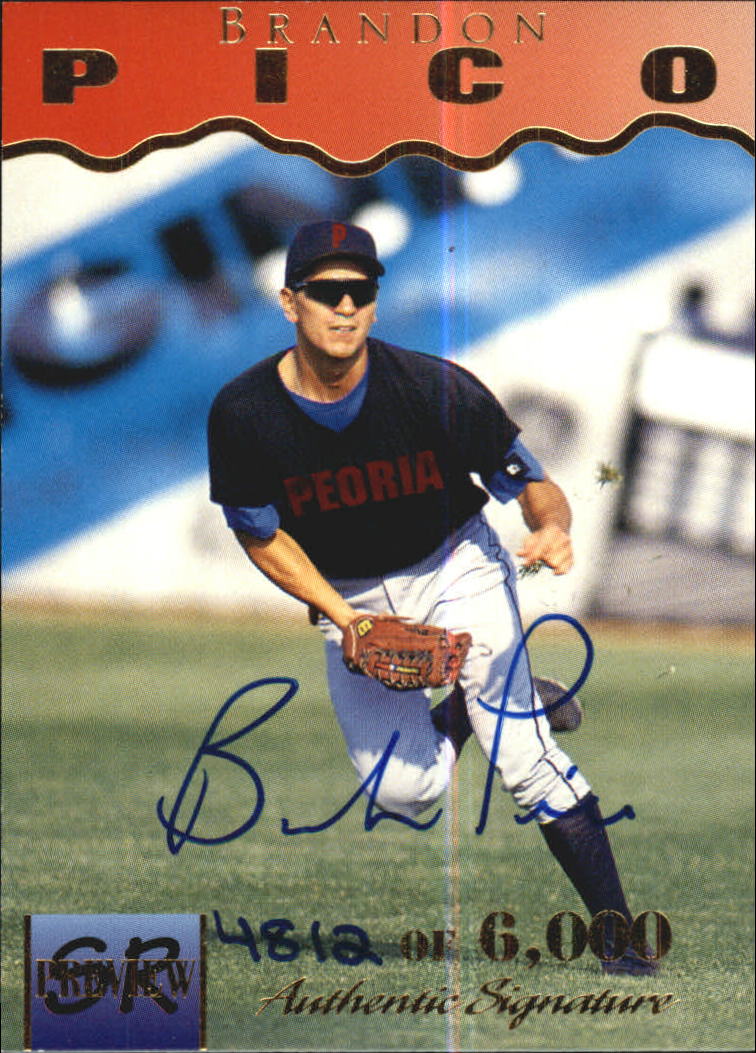 1995 Signature Rookies Previews Signatures #28 Brandon Pico
