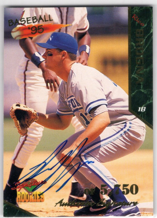 1995 Signature Rookies Signatures #10 Rico Brogna
