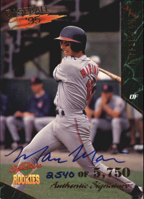 1995 Signature Rookies Signatures #35 Marc Marini