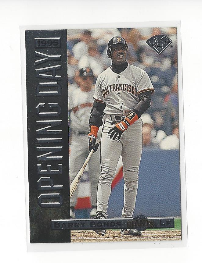 1995 Leaf Opening Day #3 Barry Bonds