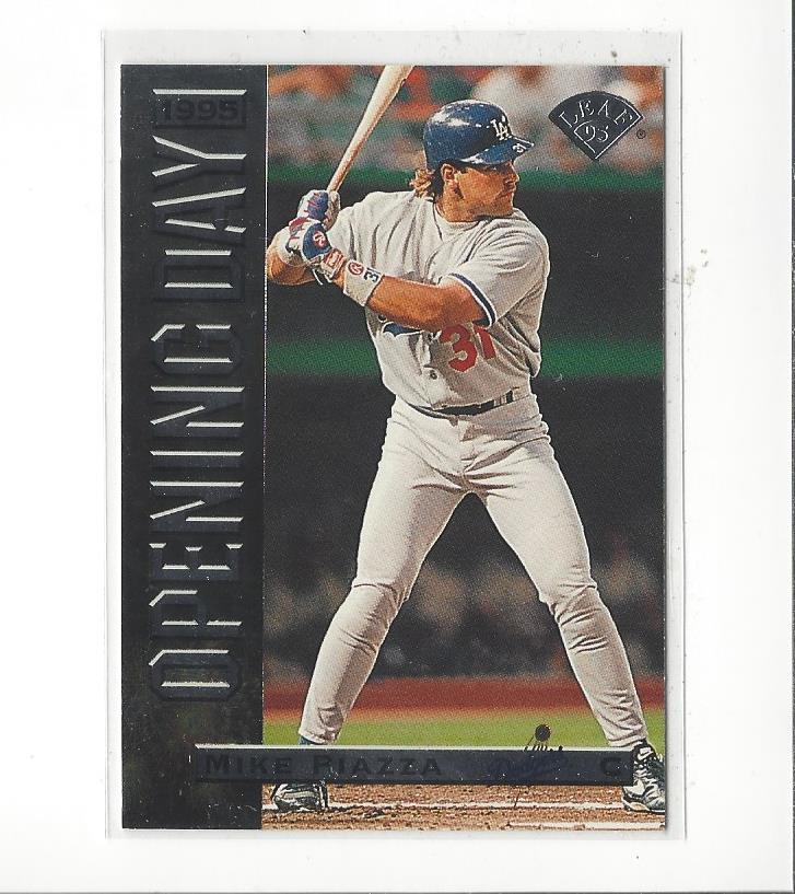1995 Leaf Opening Day #5 Mike Piazza