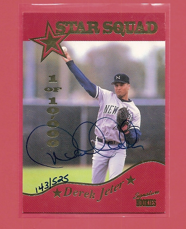 1995 Signature Rookies Old Judge Star Squad Signatures #3 Derek Jeter