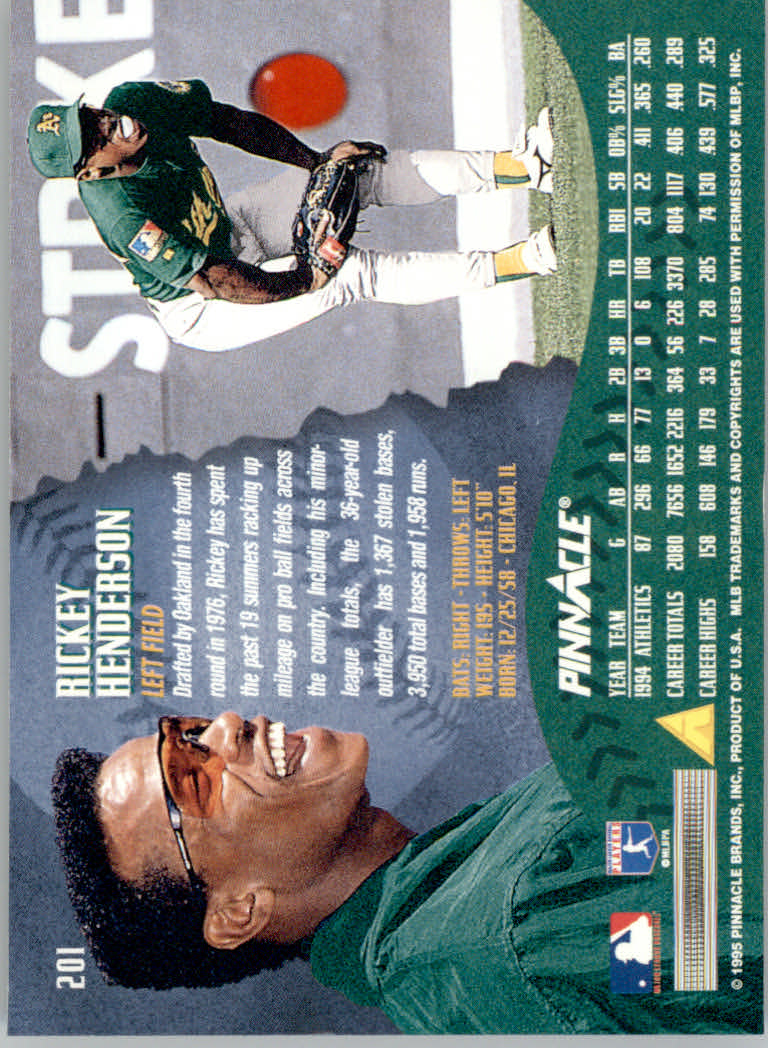 1995 Pinnacle Baseball "Artist's Proofs" Parallel Cards - Bild 21 von 25