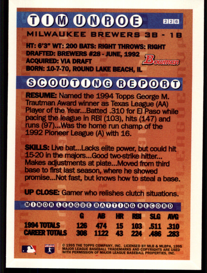 1995 Bowman Baseball "Gold Foil" Parallel Cards - Picture 35 of 41