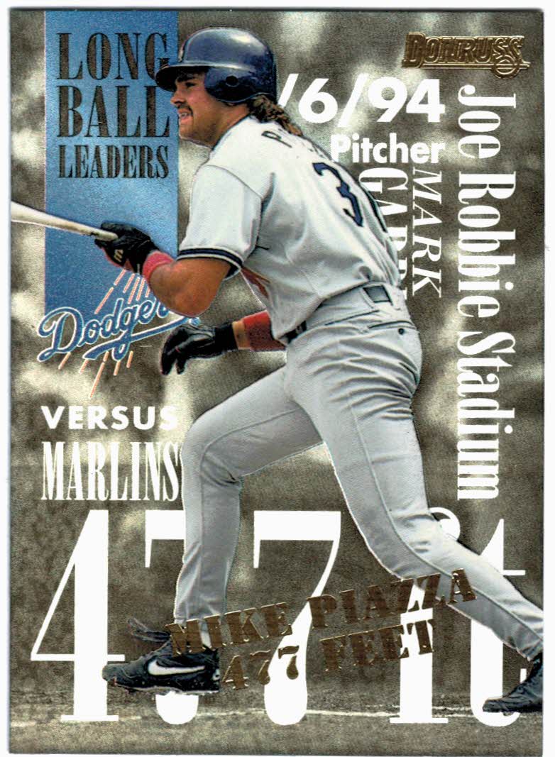 1995 Stadium Club Mike Piazza . Los Angeles Dodgers #502.