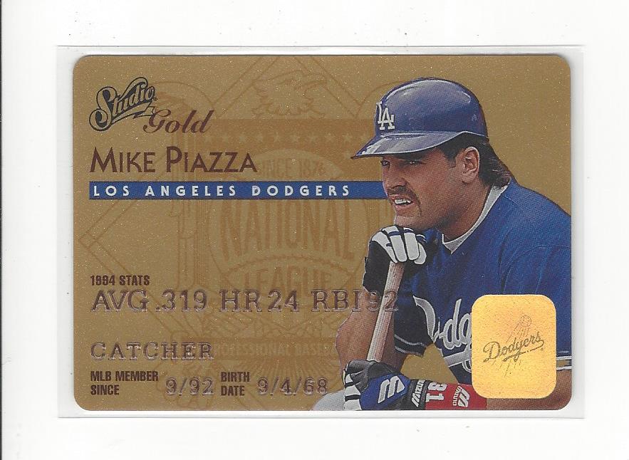 1995 Studio Gold Series #4 Mike Piazza