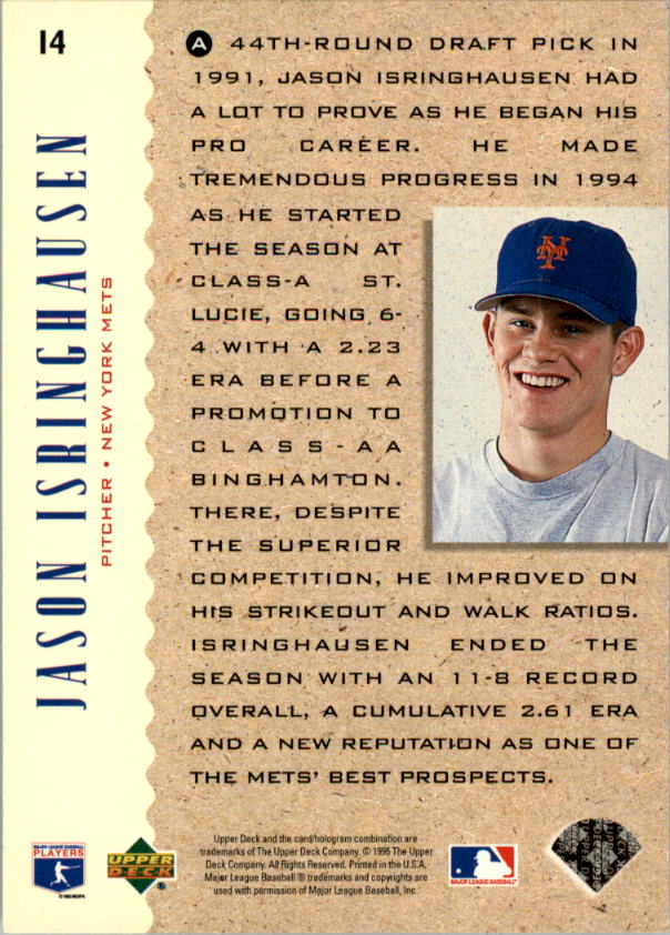 1995 Upper Deck Baseball Card Pick (Base) 1-260 - Picture 29 of 490