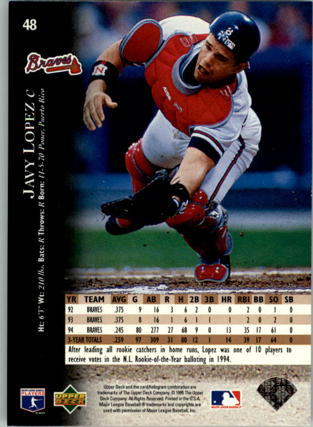 1995 Upper Deck Baseball Card Pick (Base) 1-260 - Picture 93 of 490